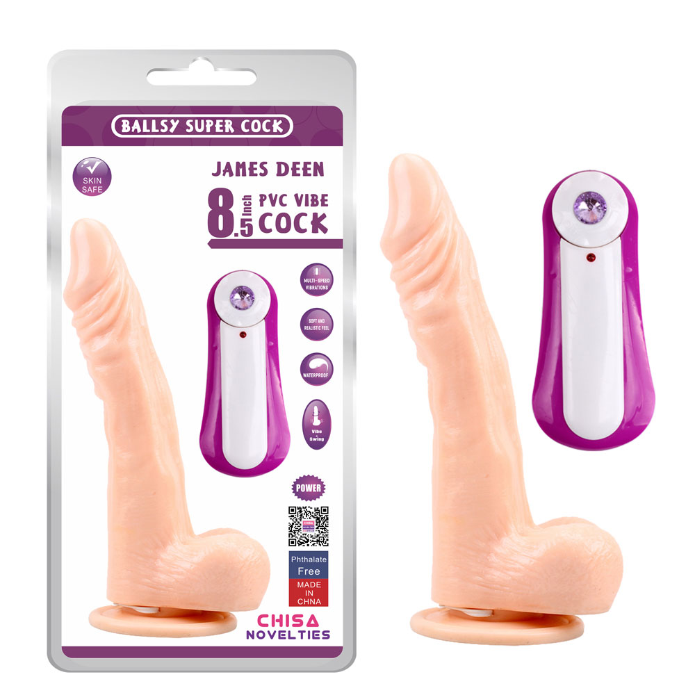 JAMES DEEN 8.5 Vibrirajoči dildo