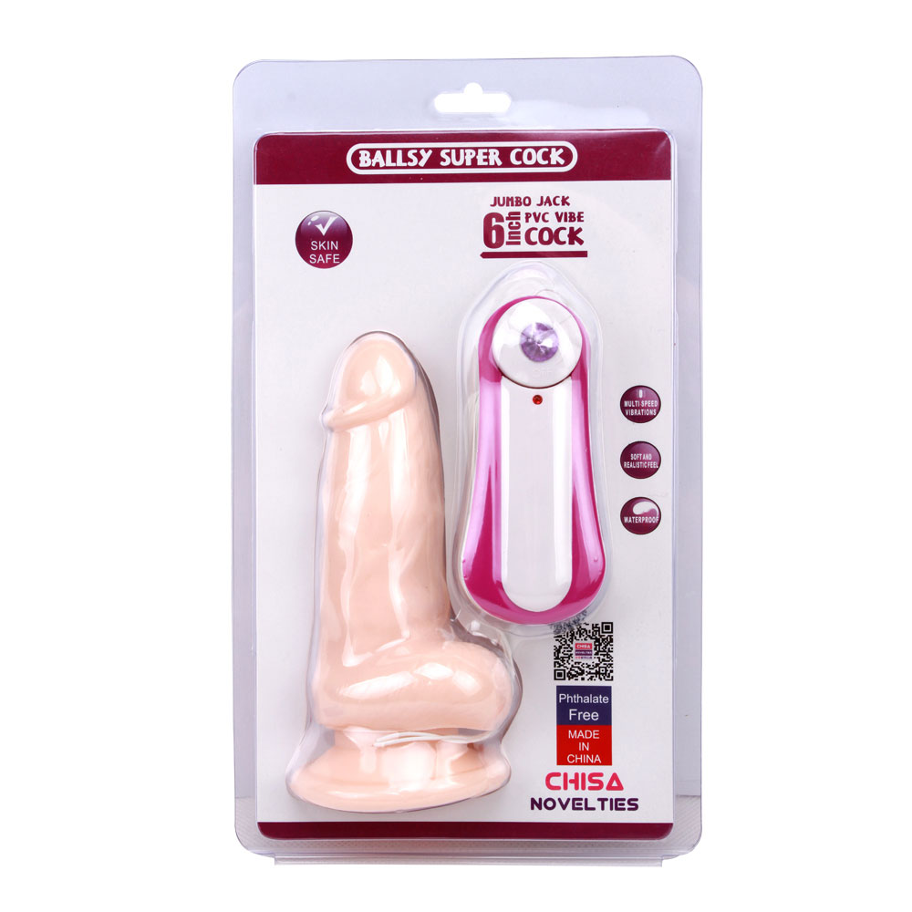 JUMBO JACK 6 Vibrirajoči dildo